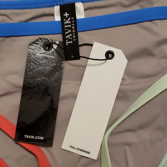 NWT Tavik Full Swim Bottom Color Blocked Sand L - Picture 5 of 5